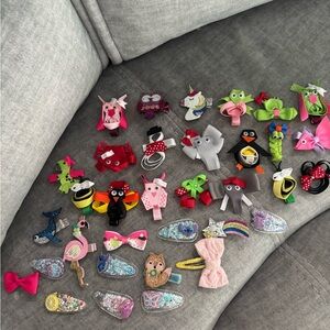 Colorful Kids Hair Clip Bundle of 34